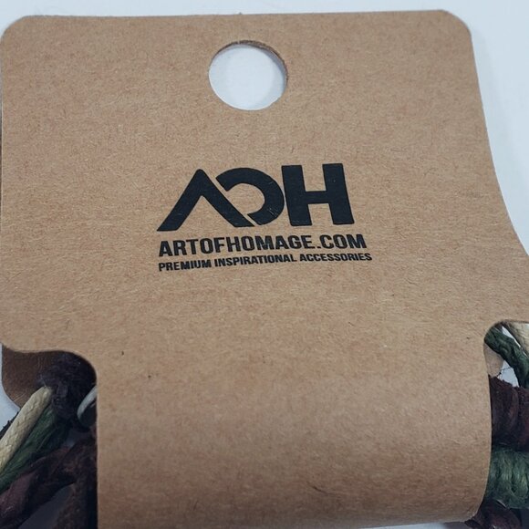 Art Of Homage Men's Black Cross Leather Spiritual Bold Modern Layered Bracelets - Picture 2 of 5